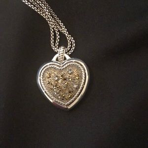 Brighton Locket Crystal Medley Silver Heart Locket